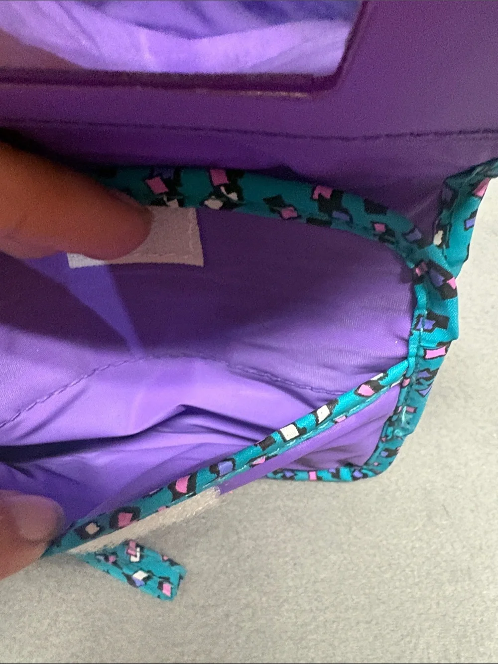 Disney‎ Minnie Mouse Purple and Teal Kids Wristlet Purse